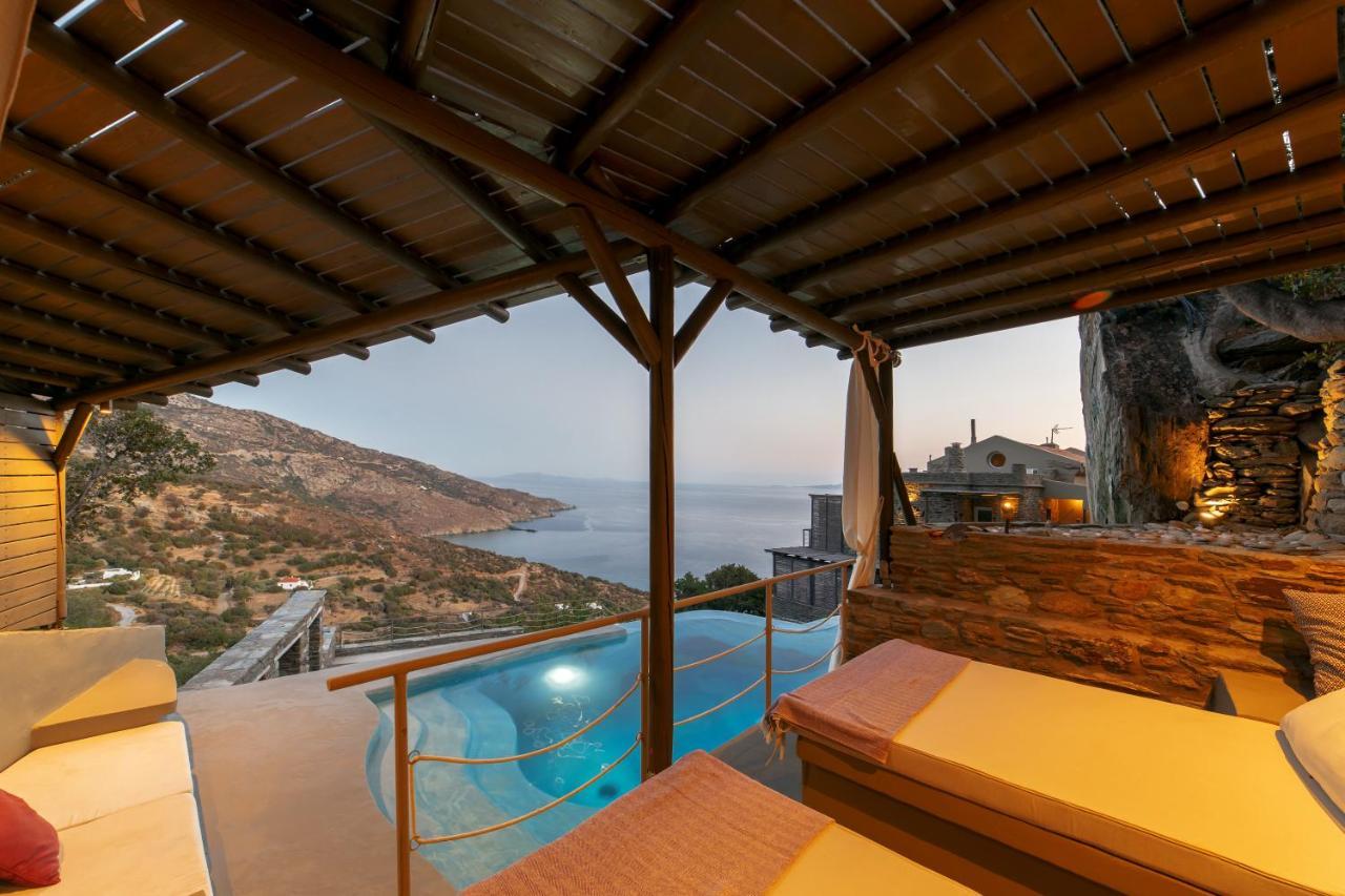 الشقق الفندقية Agia Eleousaفي  Aegean Castle Andros - Adults Only المظهر الخارجي الصورة