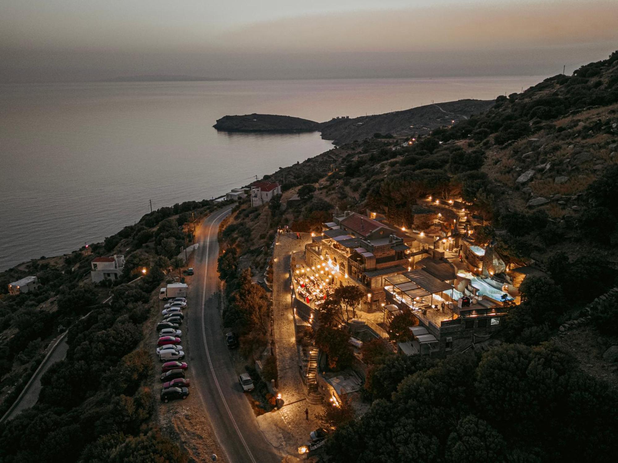 الشقق الفندقية Agia Eleousaفي  Aegean Castle Andros - Adults Only المظهر الخارجي الصورة