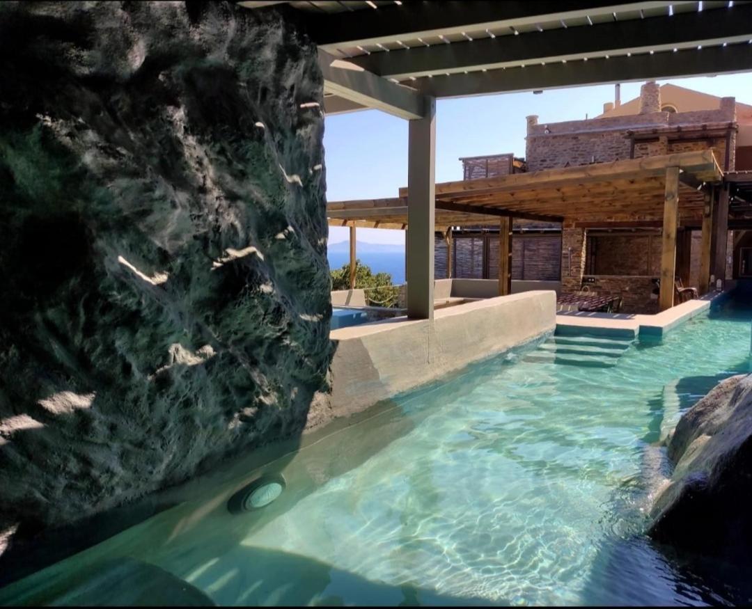 الشقق الفندقية Agia Eleousaفي  Aegean Castle Andros - Adults Only المظهر الخارجي الصورة