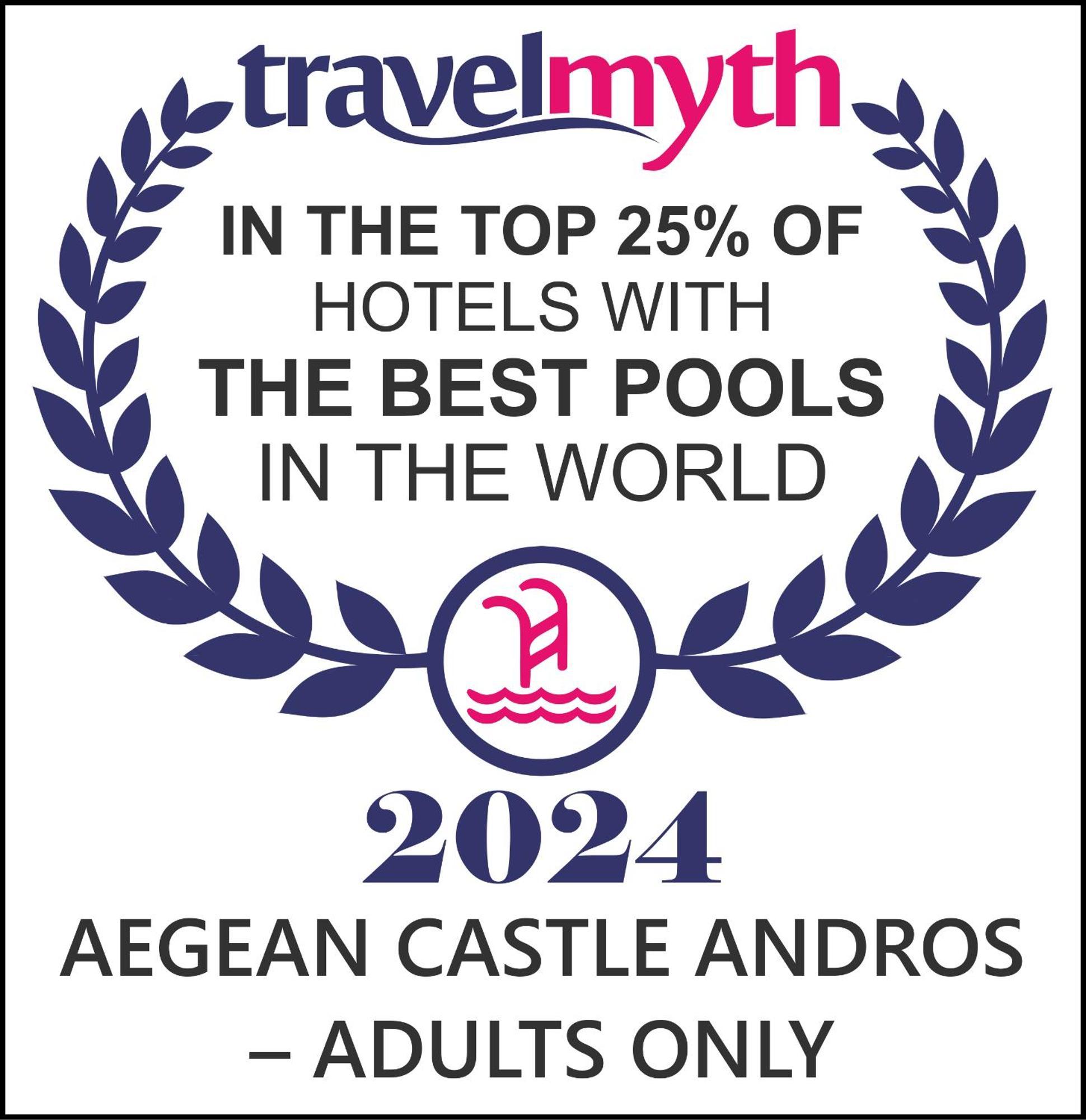 الشقق الفندقية Agia Eleousaفي  Aegean Castle Andros - Adults Only المظهر الخارجي الصورة