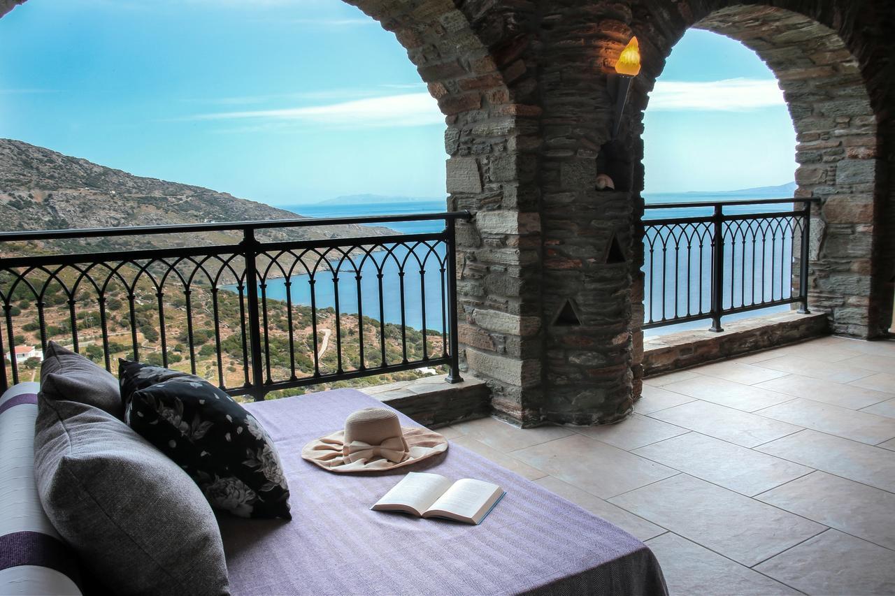 الشقق الفندقية Agia Eleousaفي  Aegean Castle Andros - Adults Only المظهر الخارجي الصورة