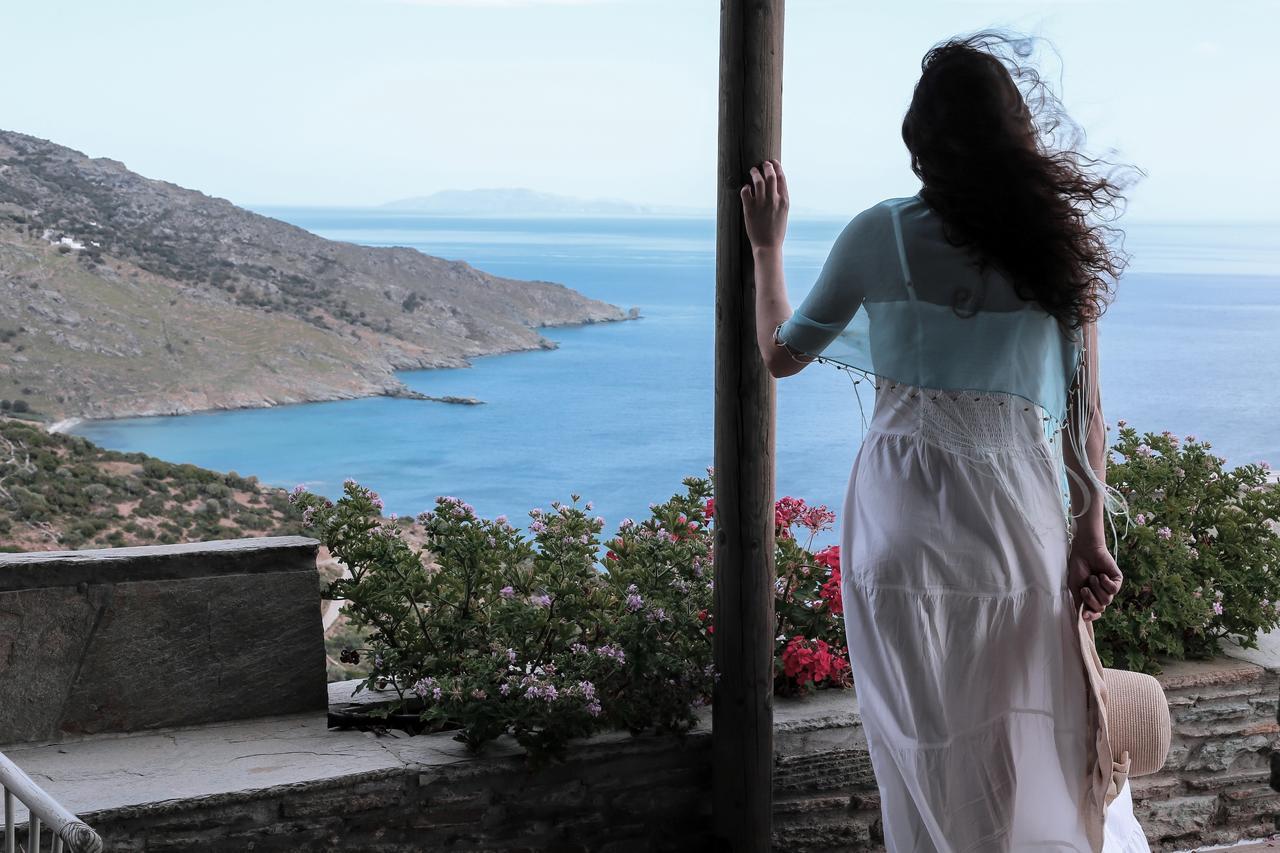 الشقق الفندقية Agia Eleousaفي  Aegean Castle Andros - Adults Only المظهر الخارجي الصورة